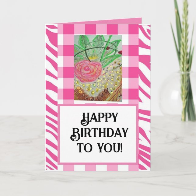 Cartão Feliz aniversário para você! (Frente)