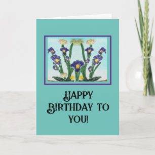 Cartão Feliz aniversário para você!