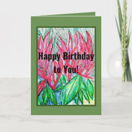 Cartão Feliz aniversário para você!