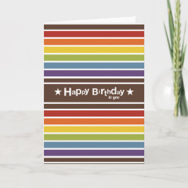 Cartão Feliz aniversário para você