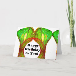 Cartão Feliz aniversário para você!