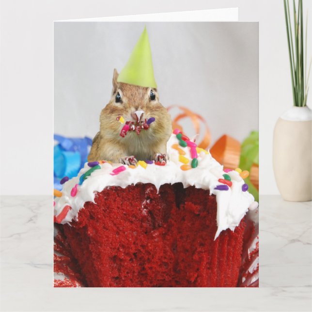 Cartão Feliz Aniversário Pequeno Chipset (Frente)