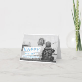 Cartão Feliz Aniversário pequeno irmão