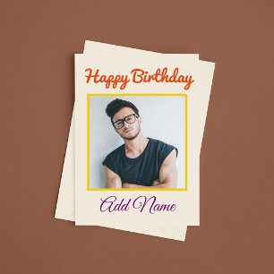 Cartão Feliz Aniversário Personalizado Com Nome E Edição