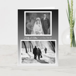 Cartão Feliz Aniversário Personalizado, Então e Agora Fot