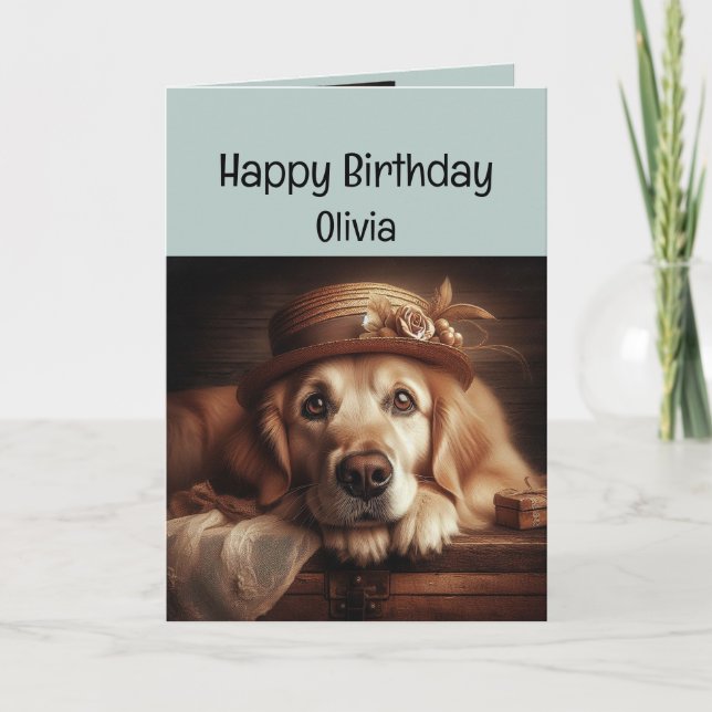 Cartão Feliz Aniversário Personalizado Nome Divertido Env (Frente)