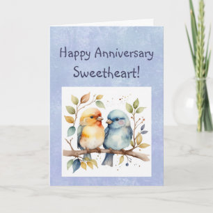 Cartão Feliz Aniversário Personalizado, Swetheart Cute Lo
