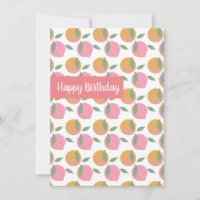 Feliz Aniversário Pêssegos e Laranjas Frutado