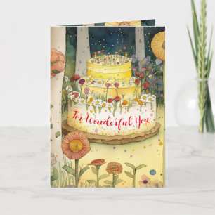 Cartão Feliz aniversário! Por minha esposa maravilhosa am