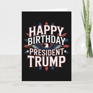 Cartão Feliz Aniversário Presidente Trump - Aniversário d