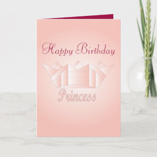 Cartão Feliz Aniversário Princesa