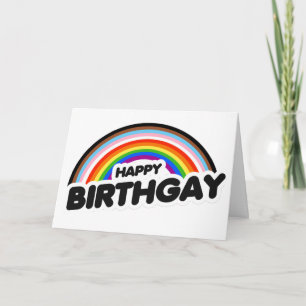 Cartão Feliz Aniversário Progresso Orgulho