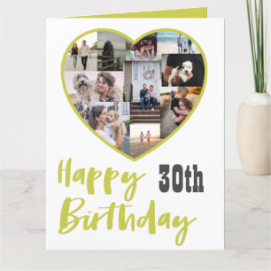 Cartão Feliz Aniversário Qualquer Saudação Multicolagem I