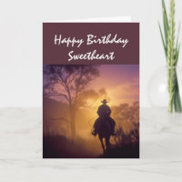 Feliz Aniversário Querido Caubói Solitário Pôr do