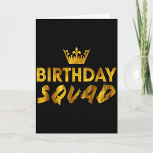 Cartão Feliz Aniversário Rei do Esquadrão Melhor Coroa Pr