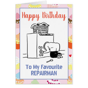 Cartão Feliz Aniversário Reparador