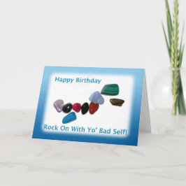 Cartão Feliz Aniversário Rock On