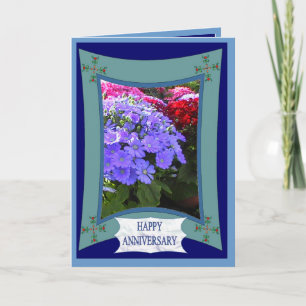 Cartão Feliz aniversário, roxo brilhante