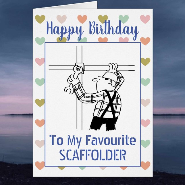 Cartão Feliz aniversário Scaffolder (Criador carregado)