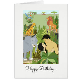 Cartão Feliz Aniversário Selvagem