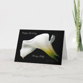 Cartão Feliz Aniversário, Senhora*