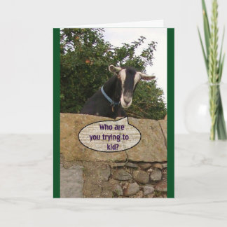 Cartão Feliz Aniversário, Seu Cabra Velho! -Cartão