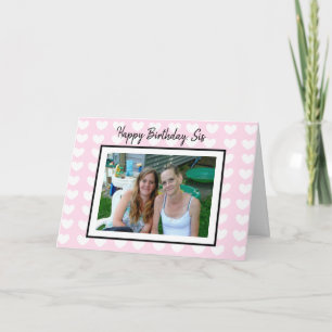 Cartão Feliz Aniversário Sis, Foto Personalizada Anivers