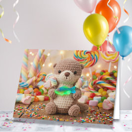 Cartão Feliz Aniversário Sobrinho | Lontra Fofa e Terra d