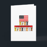 Cartão Feliz Aniversário Son EUA Bandeira e gatos de dese<br><div class="desc">Cartoon cats segurando uma faixa vermelha que diz 'Feliz Aniversário Filho',  e uma grande bandeira americana. Um cartão patriótico excelente para qualquer filho,  especialmente se ele é um amante de gato!</div>