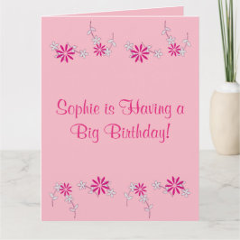 Cartão Feliz aniversário, Sophie! (Nome)