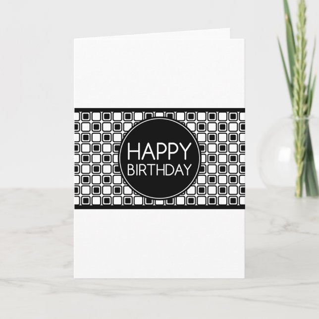 Cartão feliz aniversário (studioSquares) (Frente)