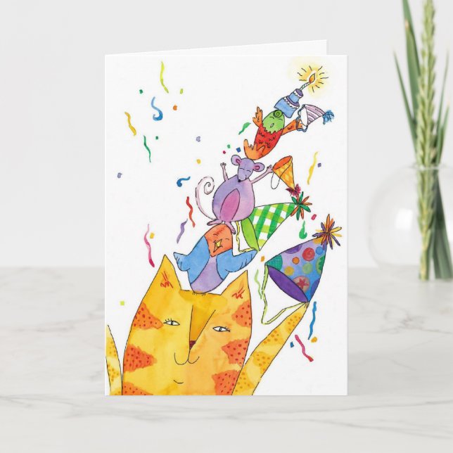 Cartão feliz aniversario todos (Frente)