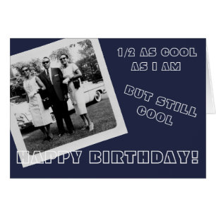 Cartão Feliz Aniversário Vintage Legal Homem Negro com 2