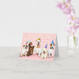 Cartão Feliz Aniversário Você Festa Animal