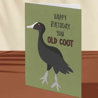 Cartão Feliz Aniversário, Você Velho Frango-d'água