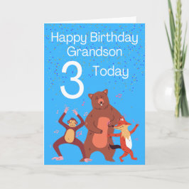 Cartão Feliz Aniversário Vovô - 3 Hoje
