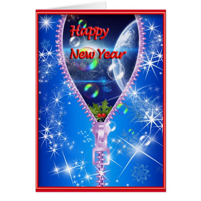 Cartão Feliz ano novo (Frente)