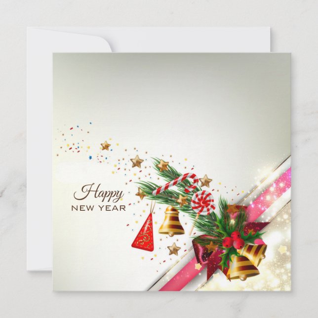 Cartão Feliz Ano Novo (Frente)