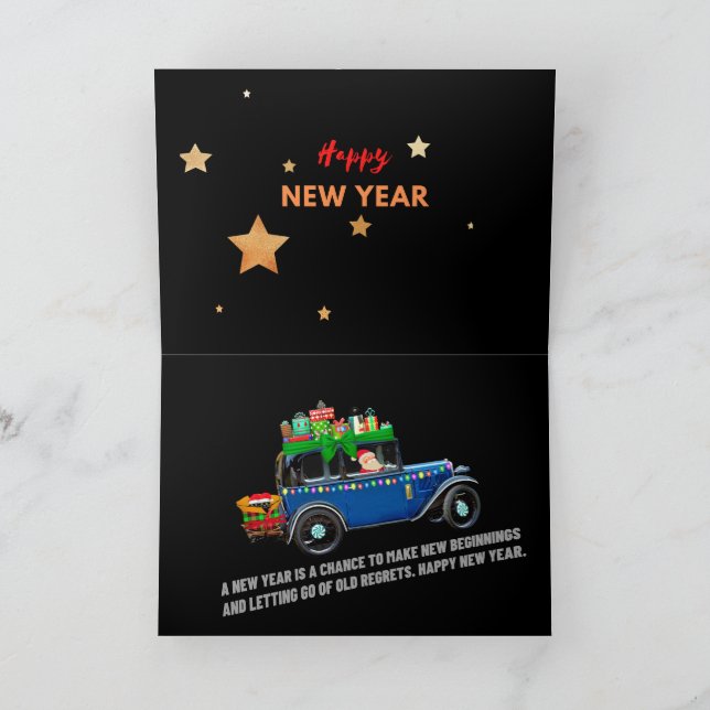 Cartão feliz ano novo (Interior)