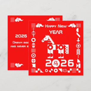 Cartão Feliz Ano Novo 2026