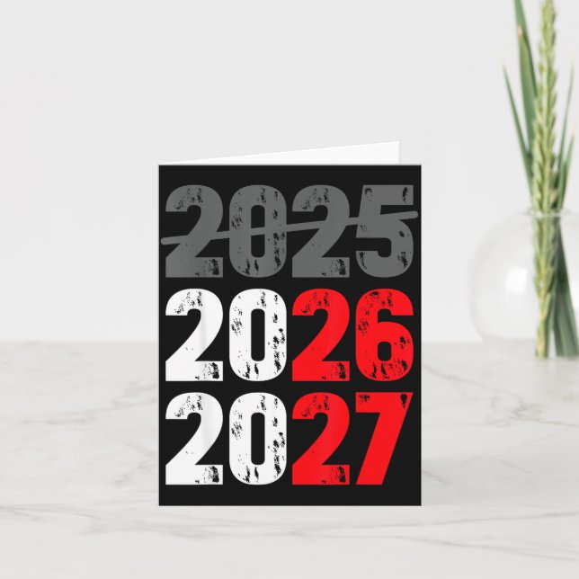 Cartão Feliz Ano Novo 2026 Chegando Em Breve 2027 Engraça (Frente)