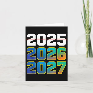 Cartão Feliz Ano Novo 2026 Chegando Em Breve 2027 Engraça