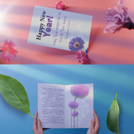 Cartão Feliz Ano Novo 2026 Compras Citação Design Diverti