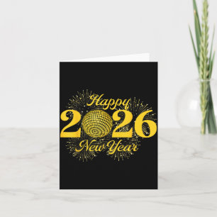 Cartão Feliz Ano Novo 2026 Contagem Regressiva Festa Viag