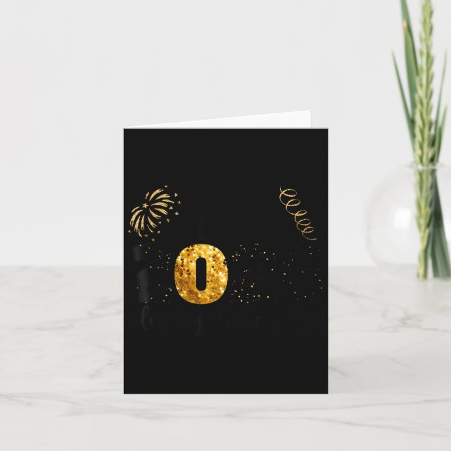 Cartão Feliz Ano Novo 2026 Festa de Ano Novo Amigos Famíl (Frente)