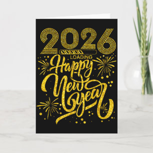 Cartão Feliz Ano Novo 2026 Festa Engraçada de Ano Novo pa