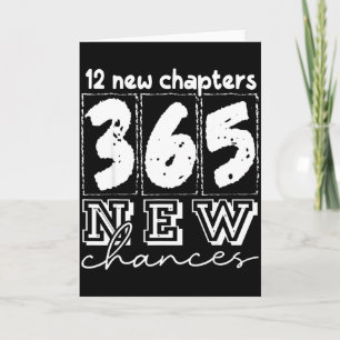 Cartão Feliz Ano Novo Capítulos 365 Chances 2026 Engraçad