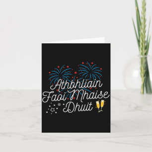 Cartão Feliz Ano Novo Irlandês