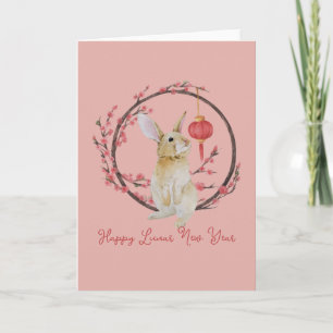 Cartão Feliz Ano Novo Lunar 2023