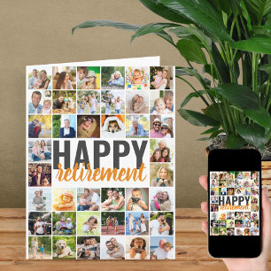 Cartão Feliz Aposentadoria 40 Fotos Colagem Personalizada